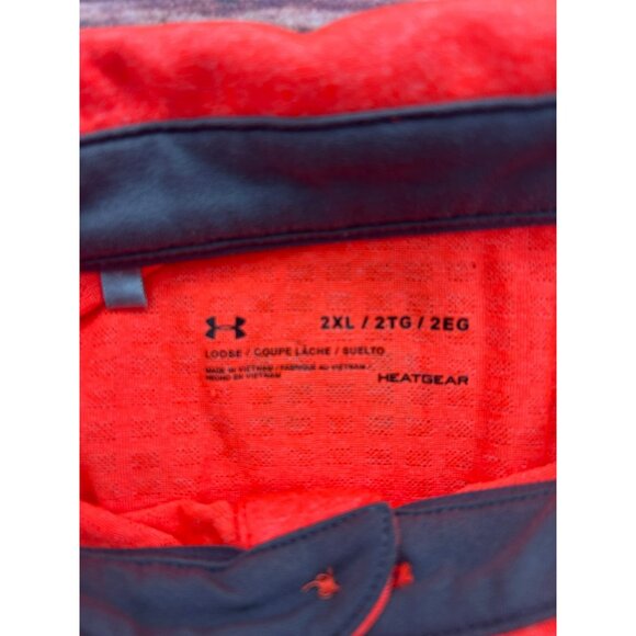 Under Armour Men's Loose Fit HeatGear Pink Polo XXL - Picture 4 of 6